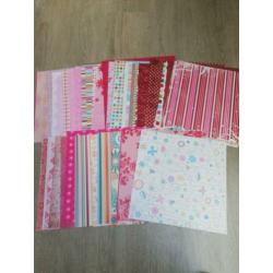 Verschillende sets scrappapier 30x30