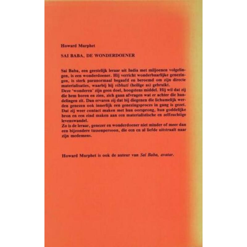 SAI BABA, AVATAR door HOWARD MURPHET > 4de BOEK GRATIS