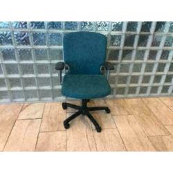 bureaustoel Comforto blauw/groen