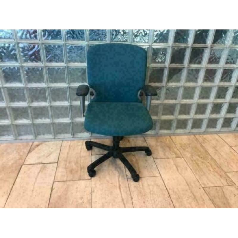 bureaustoel Comforto blauw/groen