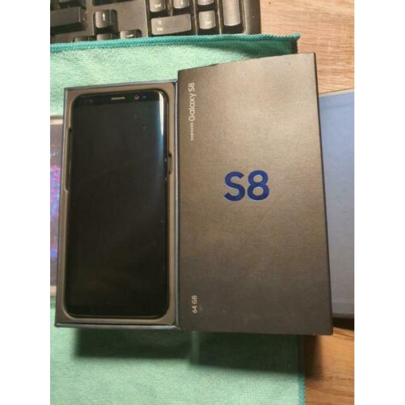 Samsung S8 zwart originele doos lader enz zgan
