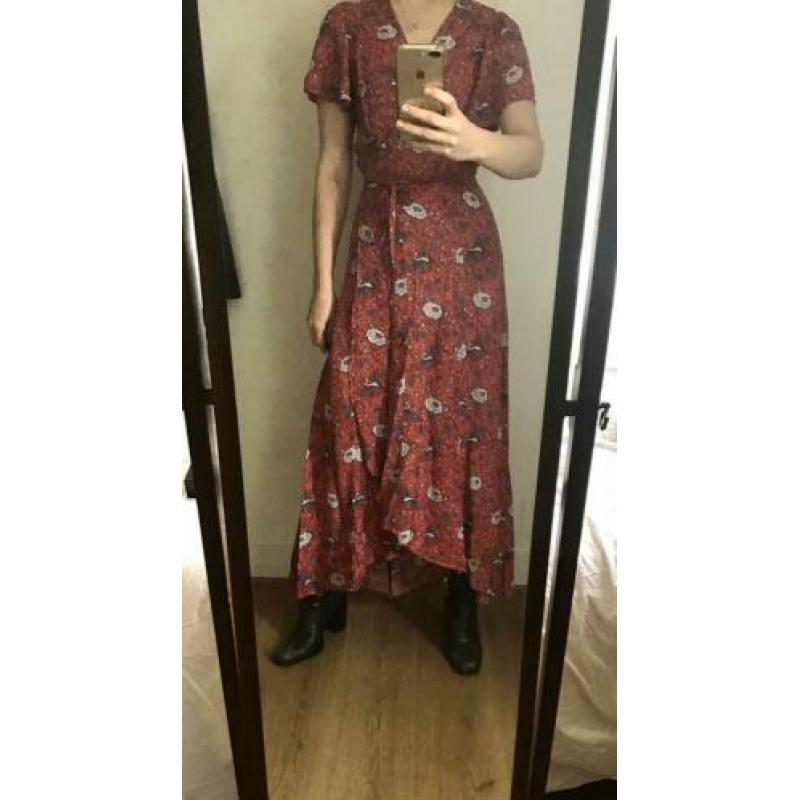 Auguste wrap dress maxi jurk maat 36 nieuw