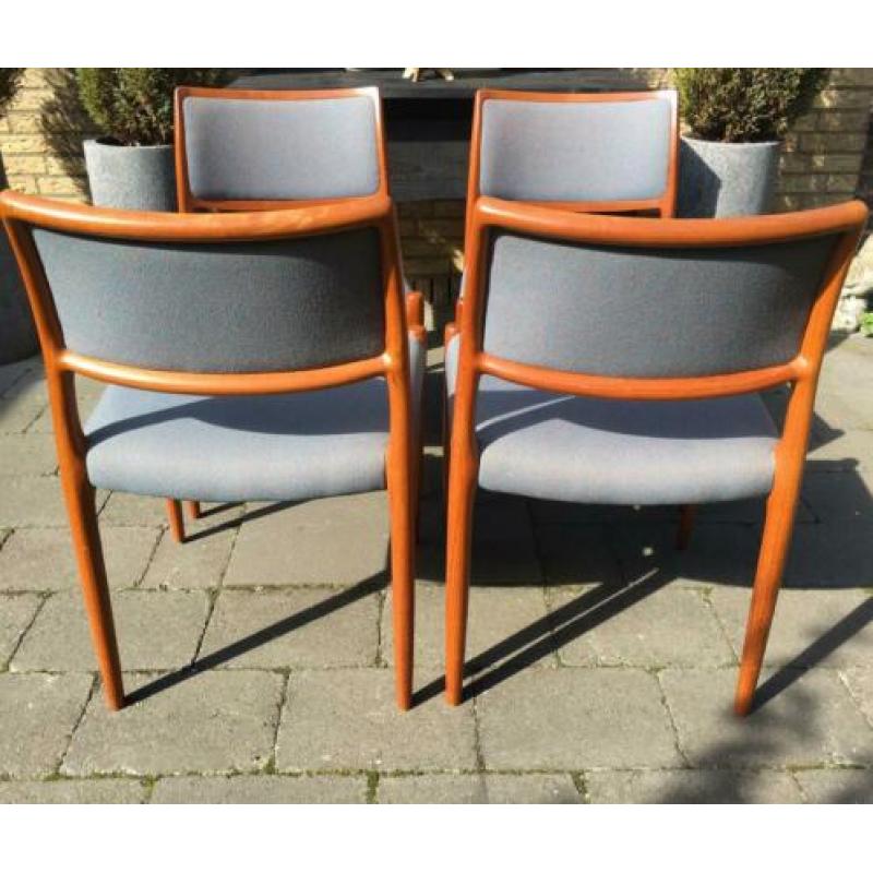 Niels Moller no 80 stoelen Deens design Vintage retro