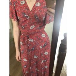 Auguste wrap dress maxi jurk maat 36 nieuw