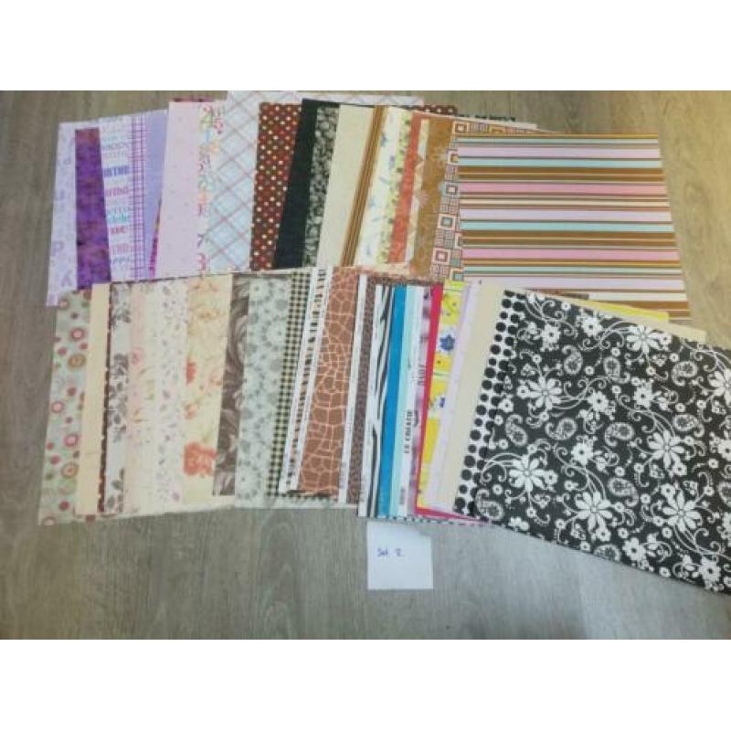 Verschillende sets scrappapier 30x30