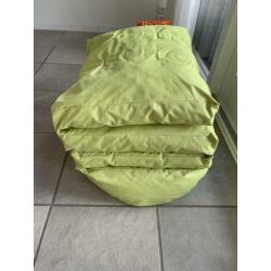 Smooff lounge kussen/matras. Groen. Inklapbaar 200 x 60 cm.