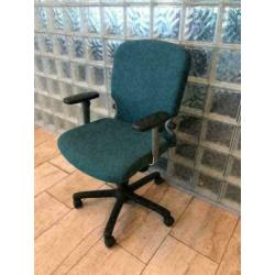 bureaustoel Comforto blauw/groen