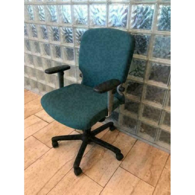bureaustoel Comforto blauw/groen