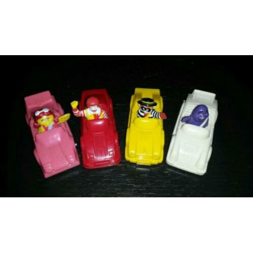 McDonald's Happy Meal speelgoed 4x Connect-a-car 1991