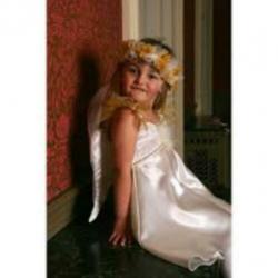 CARNAVAL engelenjurk jurk engel met vleugels 6-8 jr *TEAB*