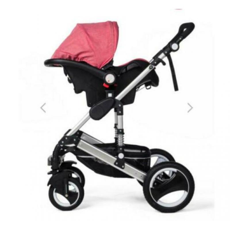3in 1 kinderwagen roze