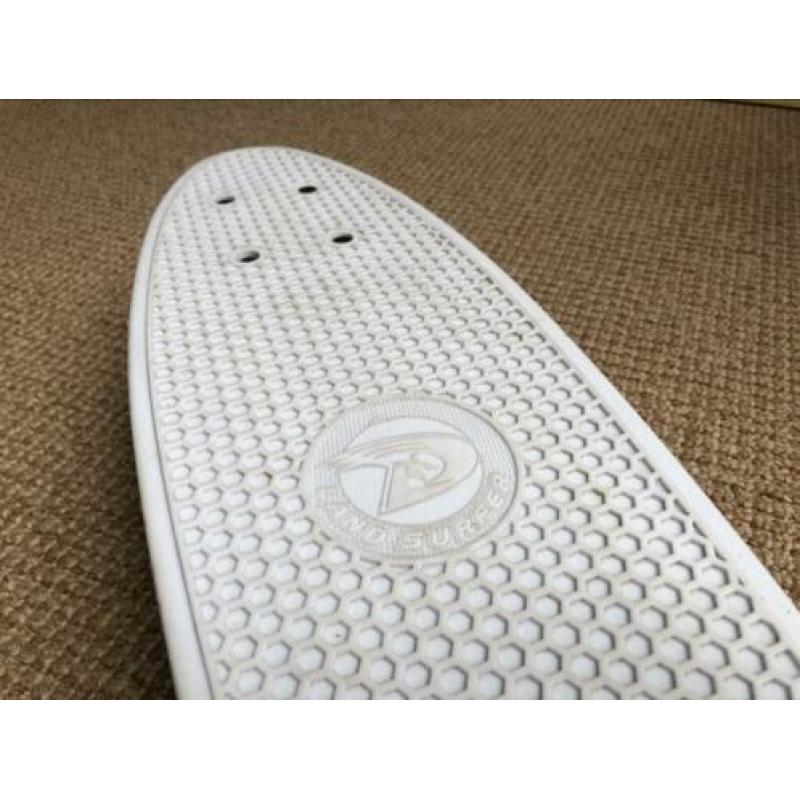 Pennyboard Skateboard Land Surfer Wit Blauw