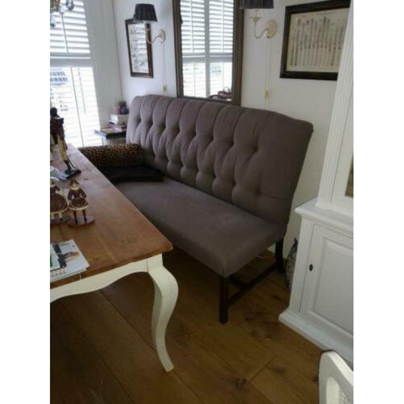 Rofra eetkamer bank taupe