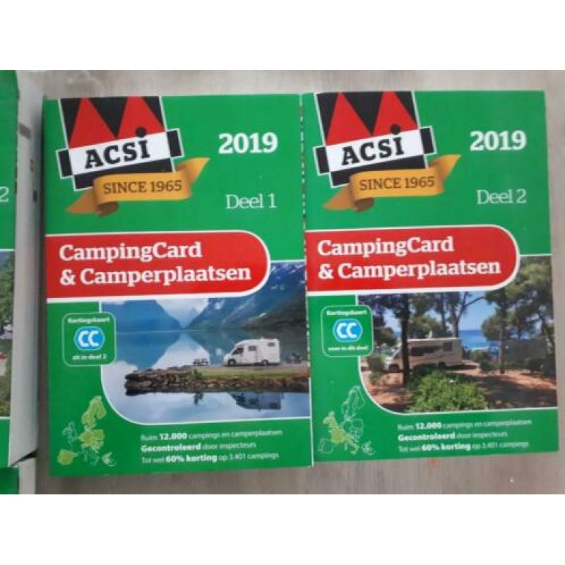 Verschillende camping boeken