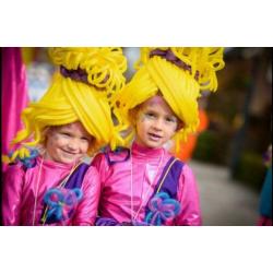 Mooie carnaval loopgroep 30 personen + duwwagen & attributen