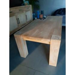 Massief eiken salontafel