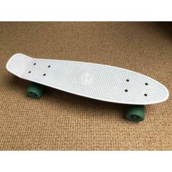 Pennyboard Skateboard Land Surfer Wit Blauw