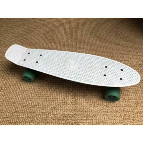 Pennyboard Skateboard Land Surfer Wit Blauw