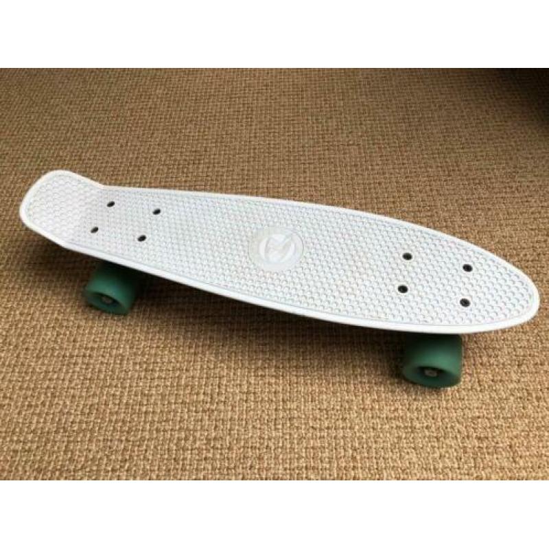 Pennyboard Skateboard Land Surfer Wit Blauw
