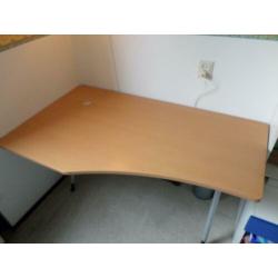 In hoogte verstelbaar bureau
