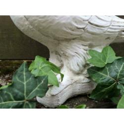 Duif vol steen, leuk-beeld-tuinbeeld-duif-lief