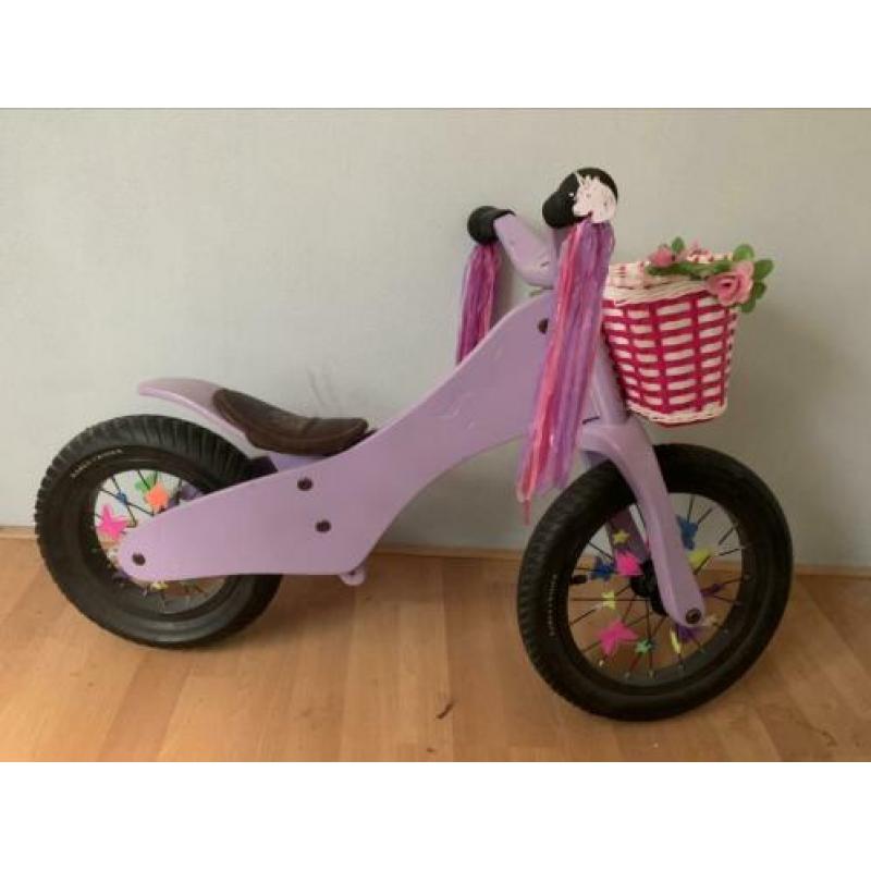 Early rider loopfiets Lila gespoten met mandje