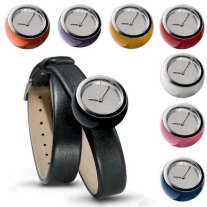 Bijzonder horloge met 'biljartballetje' - nog nieuw!