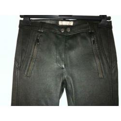 super gave zwarte stretch leren biker skinny Gustav maar 34