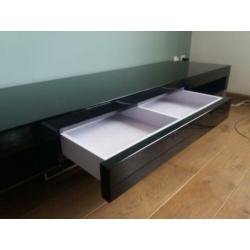 Zwart hoogglans tv-meubel