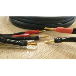 Audioquest Slate Bi-Wire speakerkabel afgemonteerd
