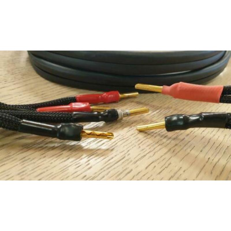 Audioquest Slate Bi-Wire speakerkabel afgemonteerd