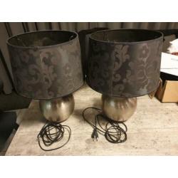 2 Tafellampen. Set slaapkamer lampen voor nachtkastje.