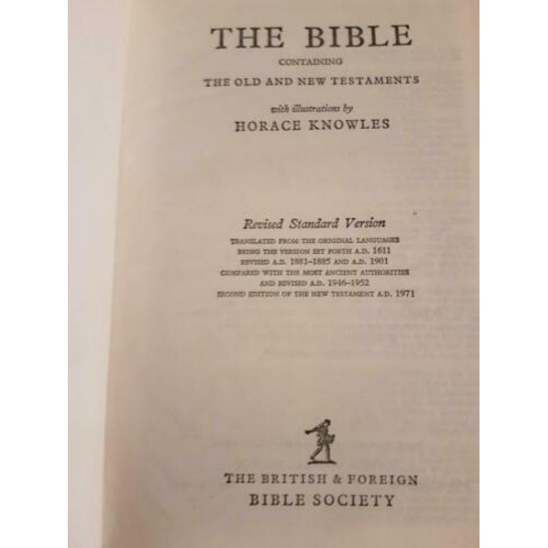 Holy Bible The Bible Revised standard version Engelse Bijbel