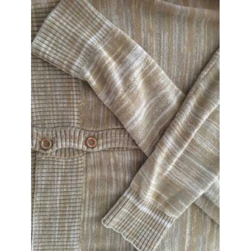 Supertrash vestje, kleur beige,goud,ecru gemêleerd