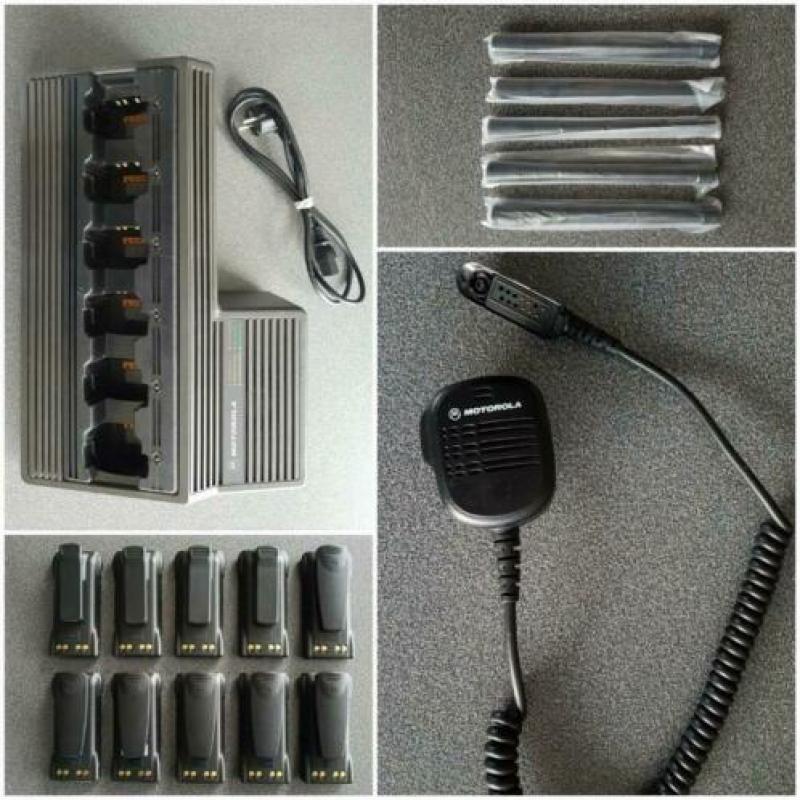 Portofoons Motorola set (12 stuks) met accessoires