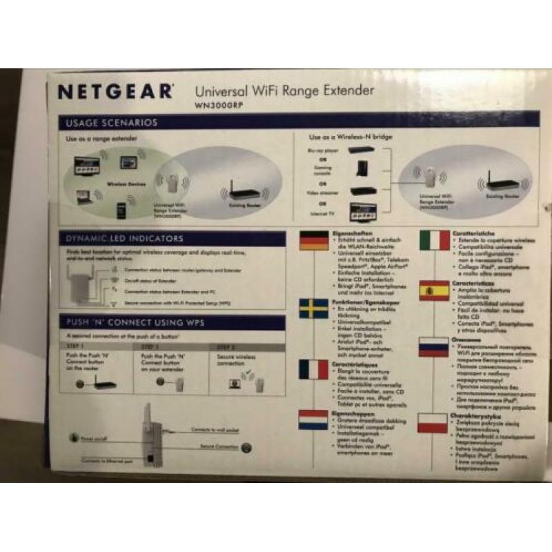 Netgear WiFi Repeater - 300 Mbps - WN3000RP