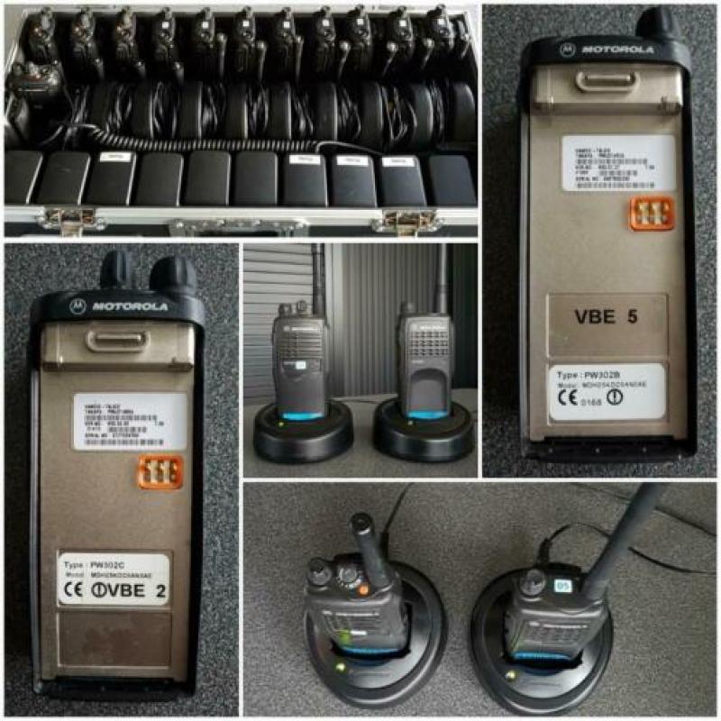 Portofoons Motorola set (12 stuks) met accessoires