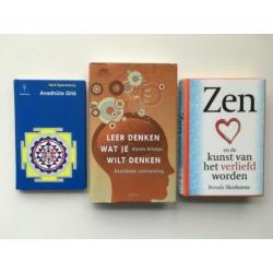 (130B)3x o.a. Leer denken wat je wilt denken Zen verliefd