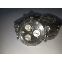 Pequignet heren horloge chronograaf staal