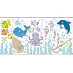 "Undersea Adventure" Onder zee wereld 96 Giant muurstickers