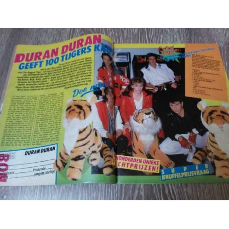 Muziek expres april1985 o.a. Dolly Dots, A team, Duran Duran