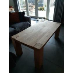 Massief eiken salontafel