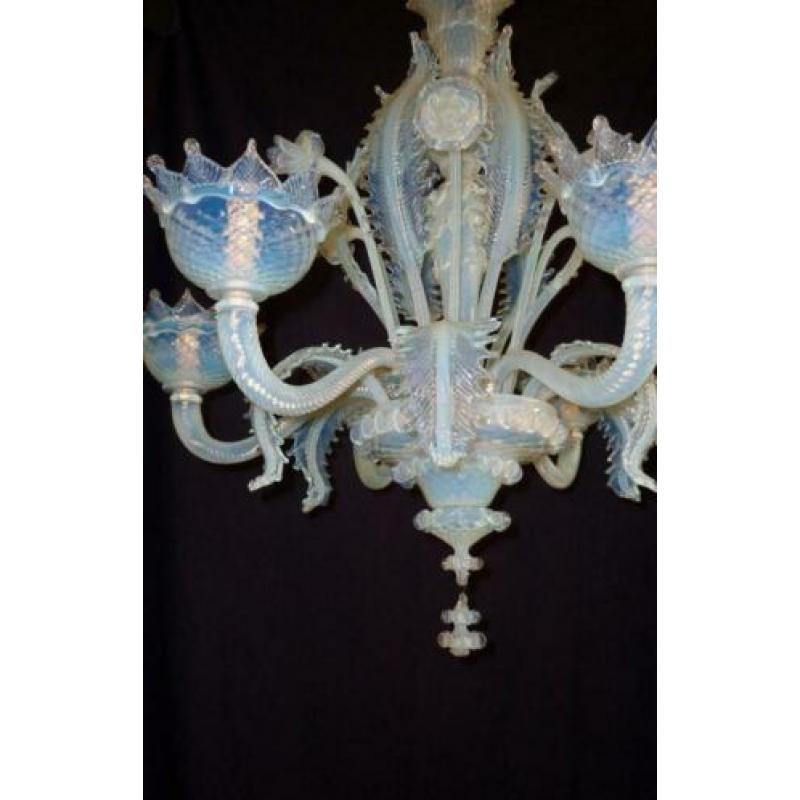 Venetiaanse Murano kroonluchter kristal antiek 1930 - 1950