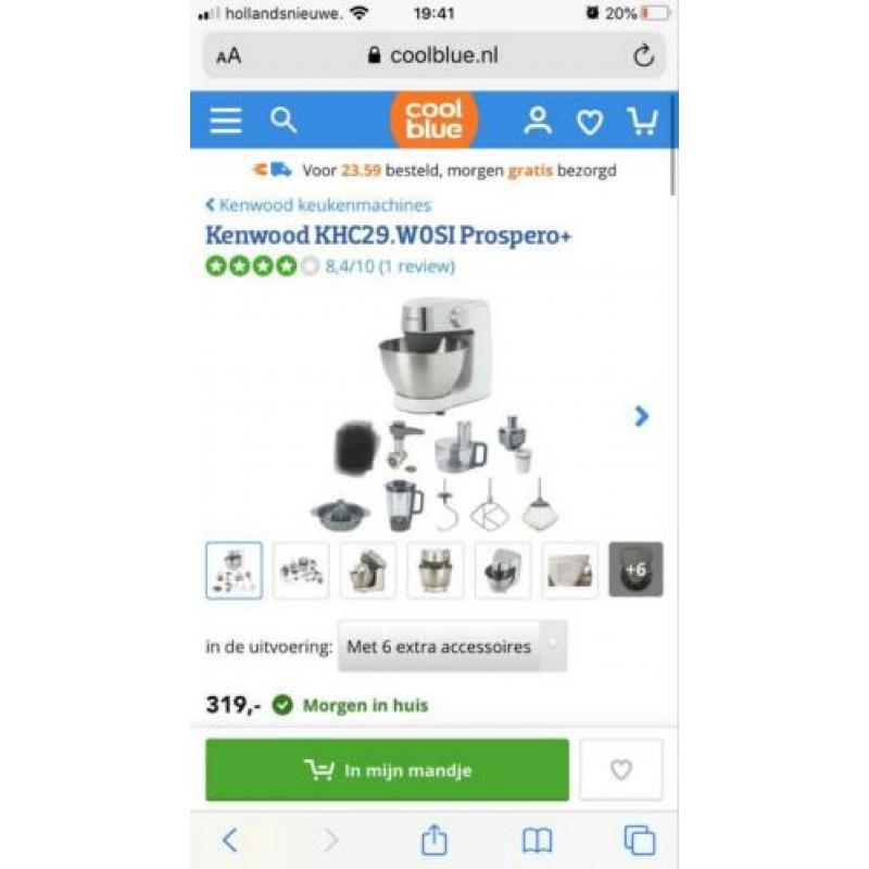 Kenwood keukenmachine nieuw