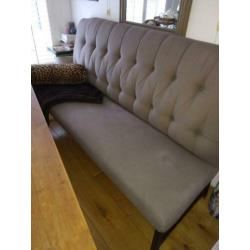Rofra eetkamer bank taupe