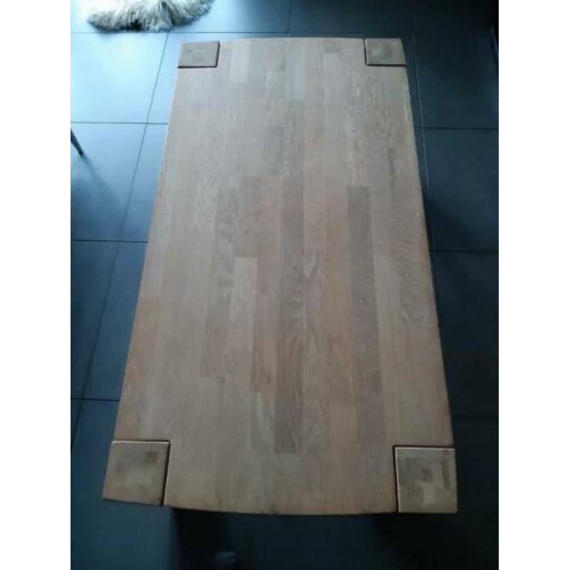 Massief eiken salontafel