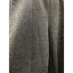 Zilveren broek/legging met rits details. High waist, maat 34