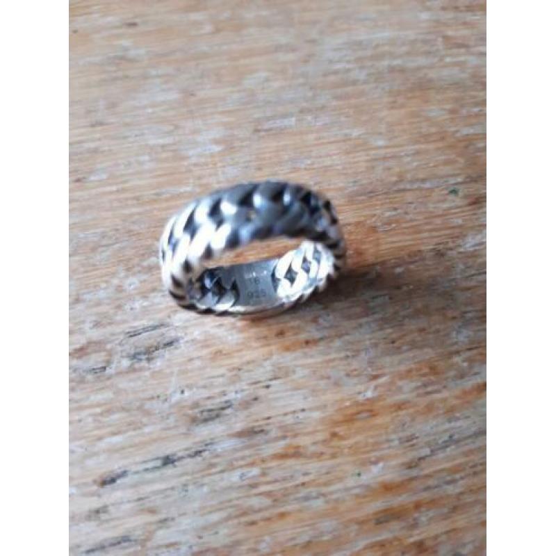 Buddha to buddha ring maat 18 chain 925 zilver