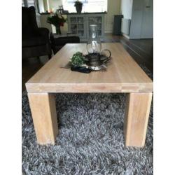 Mat eiken salontafel