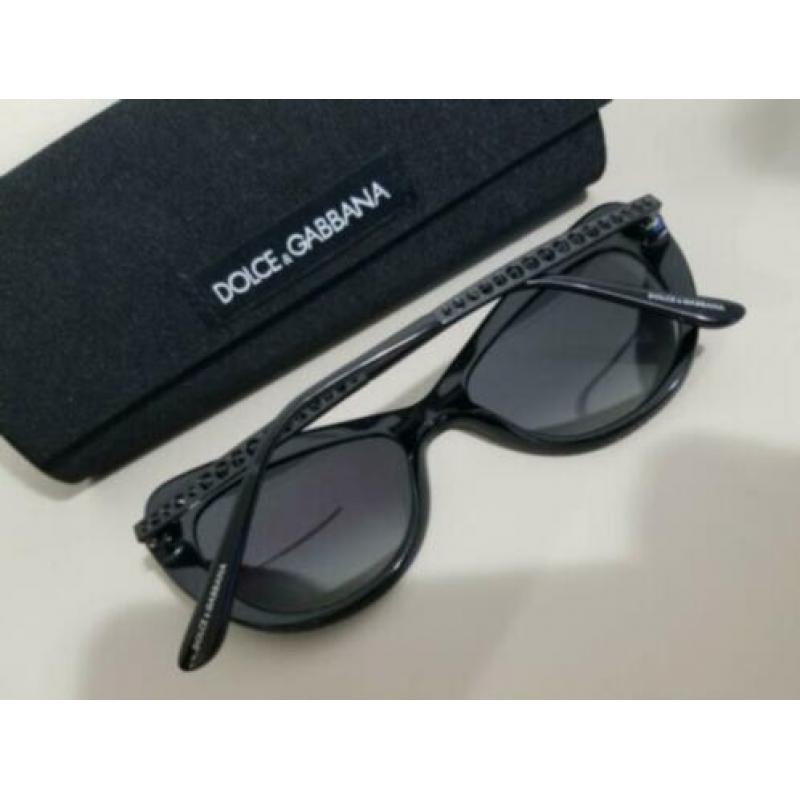 Dames Dolce & Gabbana zonnebril DG4207-B zwart cat eye nieuw